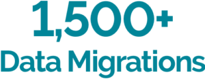 1,500 data migrations
